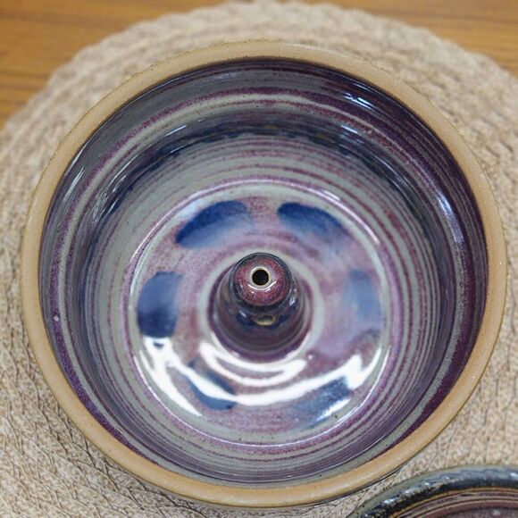 Vintage David Norton Handmade Pottery Vegetable/Seafood Steamer Signed - Picture 5 of 12